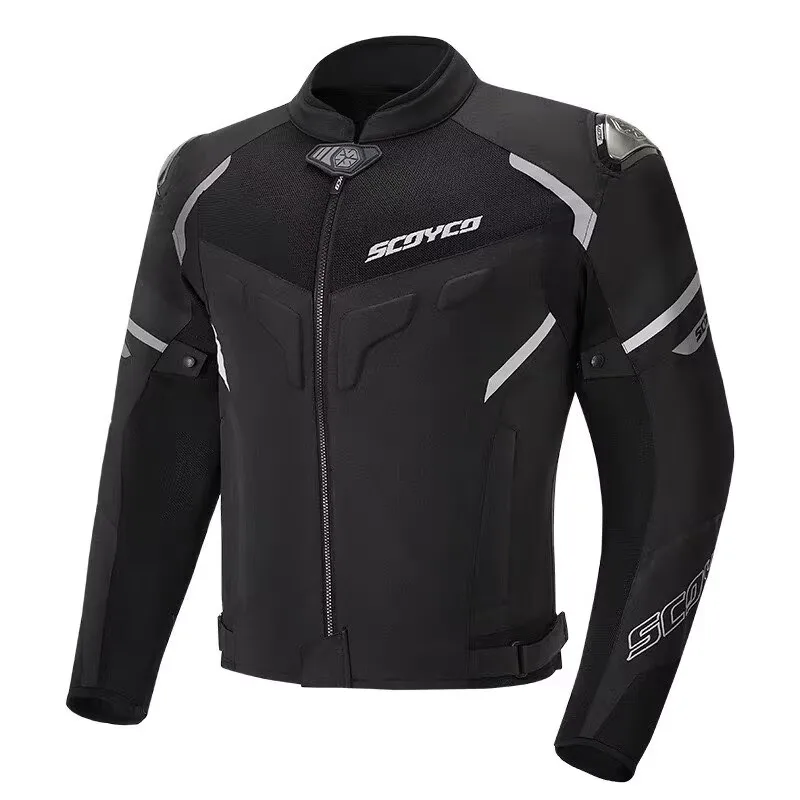 SCOYCO Motorcycle Jacket Wear-resistant Windproof Motorbike Rider Jacket Men Women CE Level Anti-fall Racing Jackets 600D
