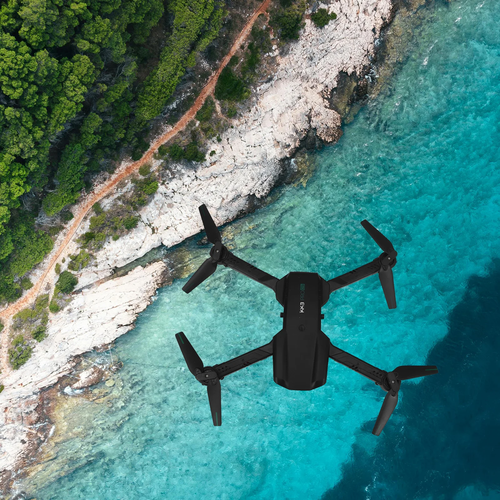 

4K Радиоуправляемый квадрокоптер, мини-складной квадрокоптер с распознаванием жестов, возврат одной кнопкой, стабильная функция удержания, дрон с камерой, радиоуправляемый квадрокоптер