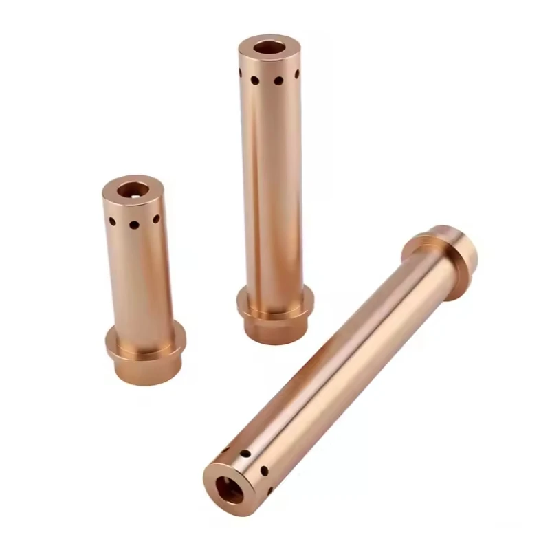 La tubería de aluminio de mecanizado de torneado de encargo parte el tubo de acero inoxidable parte las piezas de latón del tubo