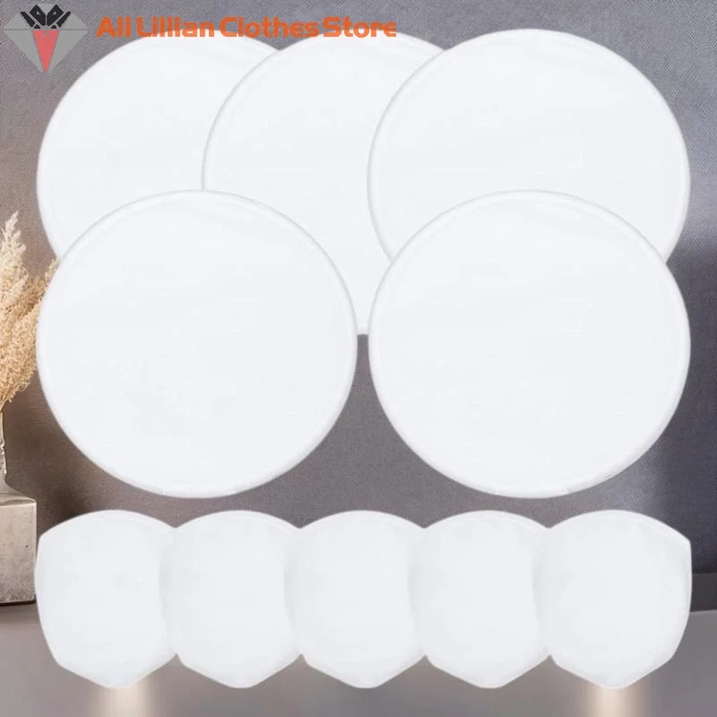 Foldable Blank Handheld Folding Fan Simple Circular Performance Portable Round Hand Woman