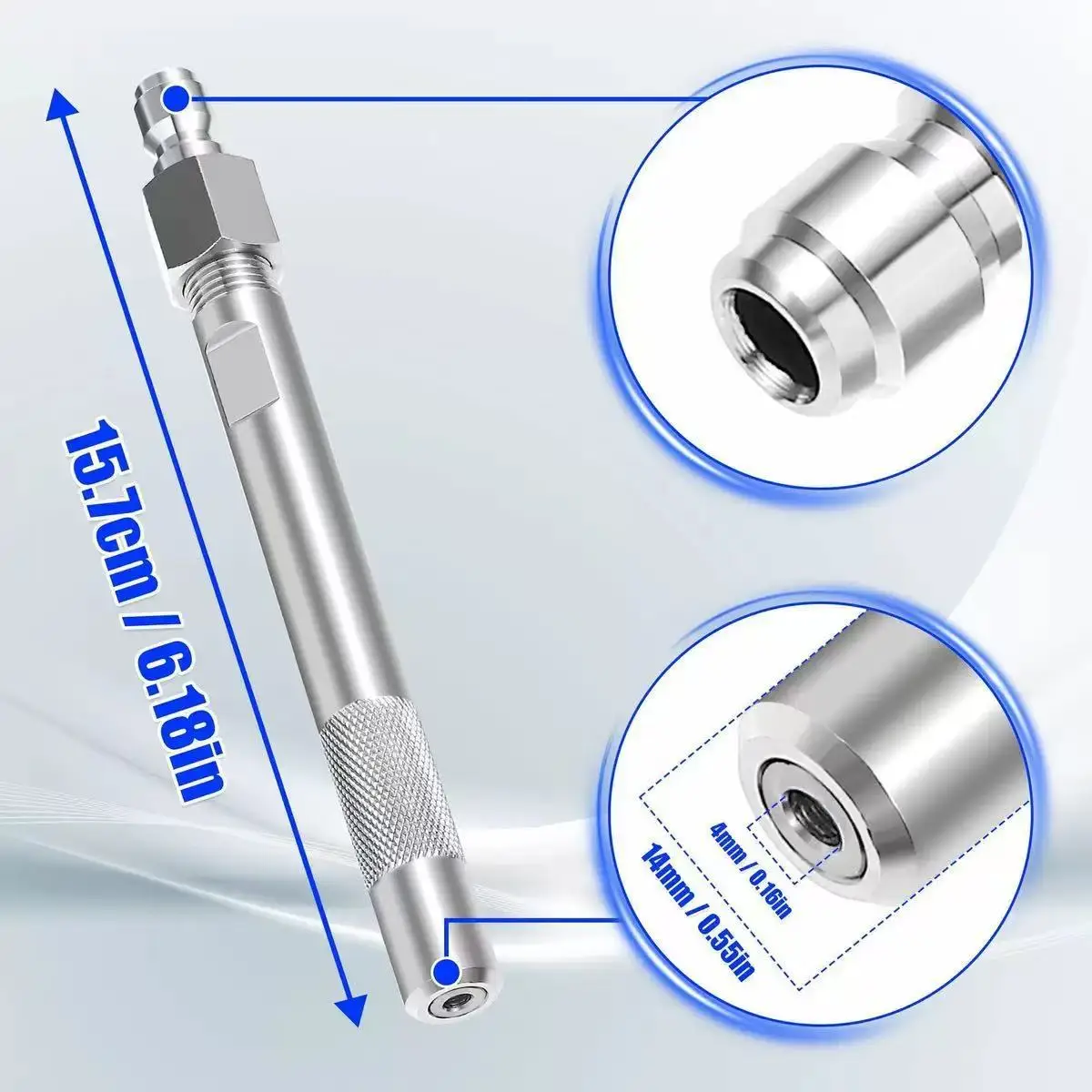 High Pressure Cleaner Remote Nozzle 2-in-1 Adjustment Multi-nozzle 1/4 Fast Interface