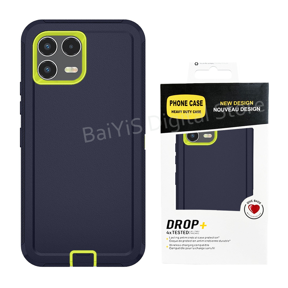  Casual Durable Heavy Duty Hybrid Defender Phone Case For T-Mobile Revvl 8 7 Pro 3-Layer Armor Shockproof Protective Cover 