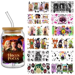 Disney Movie Hocus Pocus High-quality Exquisite Waterproof  UV DTF Transfer Sticker for 16oz Glass Cup Wrap Stickers