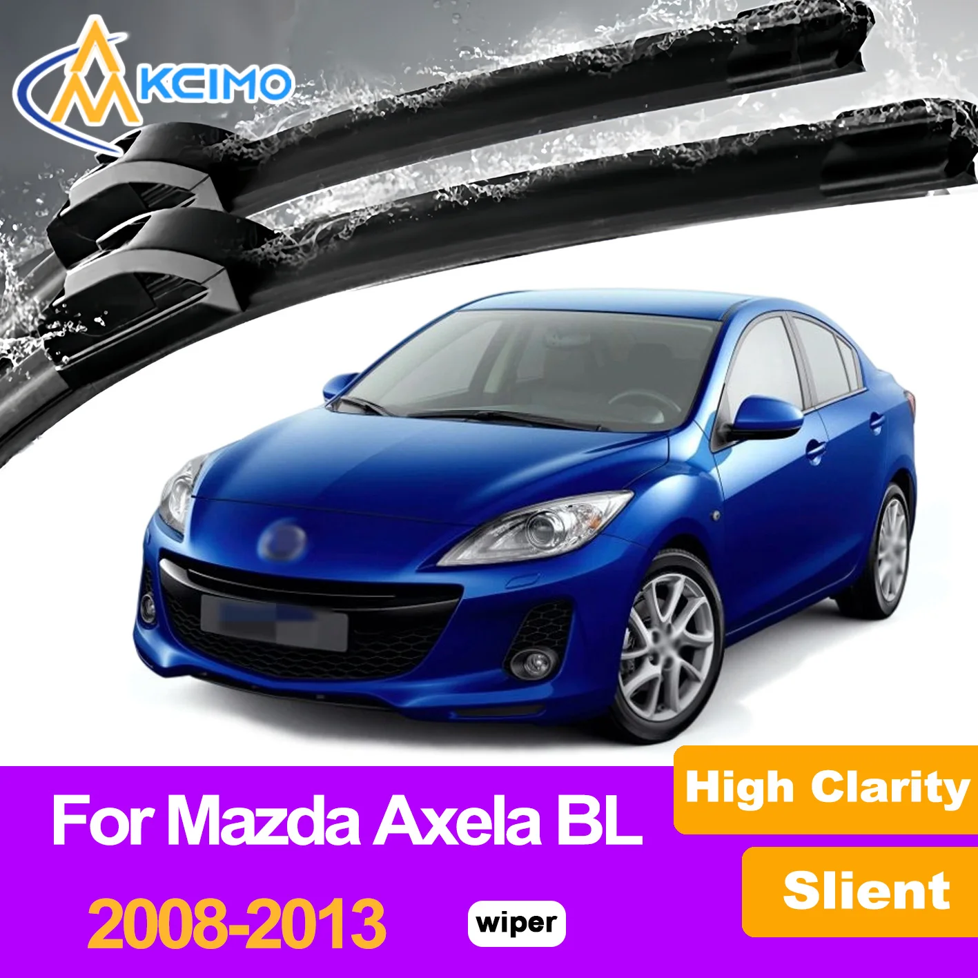 

2Pcs Front Windshield Wiper Blades For Mazda Mazda3 BL 2008-2013 Mazda Axela Windscreen Window Car Accessories