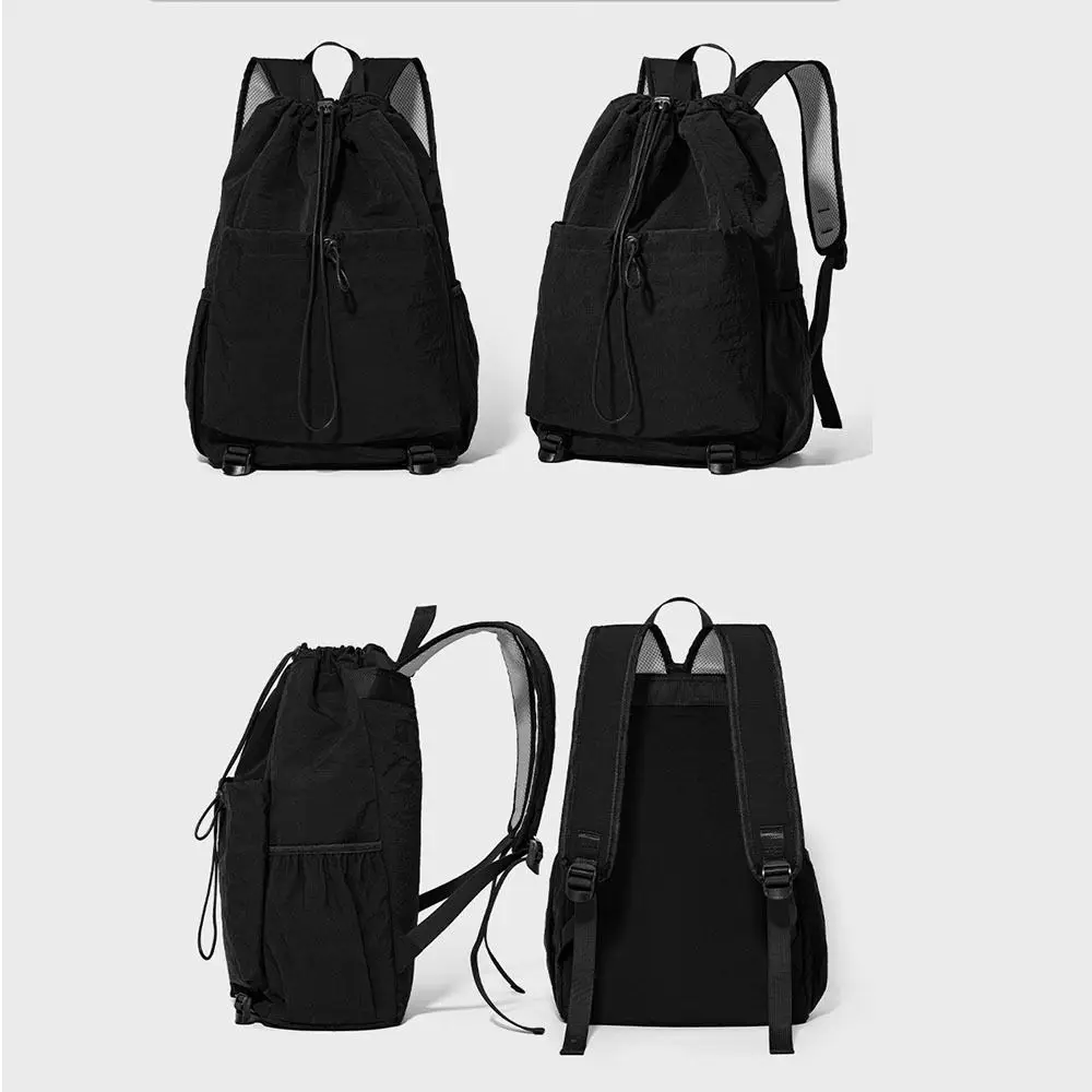 Large Capacity Tennis Racket Backpack Lightweight Waterproof Badminton Sports Bag Casual Adjustable Strap Drawstring Fitness Bag