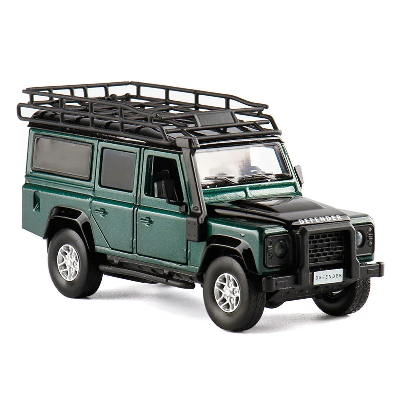 JKM-Voiture jouet Defender pour enfants, SUV sport tout-terrain, modèle l'inventaire, collection son et lumière arrière, alliage moulé sous pression, échelle 1:32, 2012