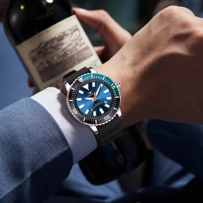 ONOLA 3850 Premium Exquisite Men's Quartz Watch Classic Color Waterproof Luminous Calendar Casual Men's Clock relógios masculino