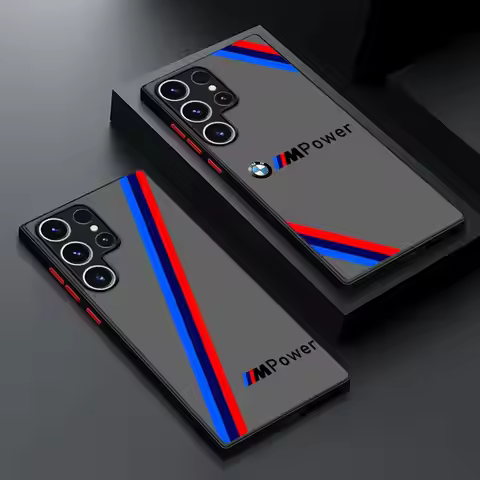 Case for Samsung Galaxy S22 Plus S9 Plus S25 Ultra S21 5G S21 S23 S10+ S20 FE S24 Ultra Soft shell Sports Car Brand-B-M-W