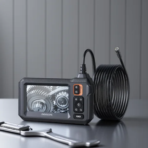 4.3IN 8mm 1080P IPS Automotive Endoscope Stethoscope Endoscopy Camera Boroscope For Cars Inspection Device With Articulation