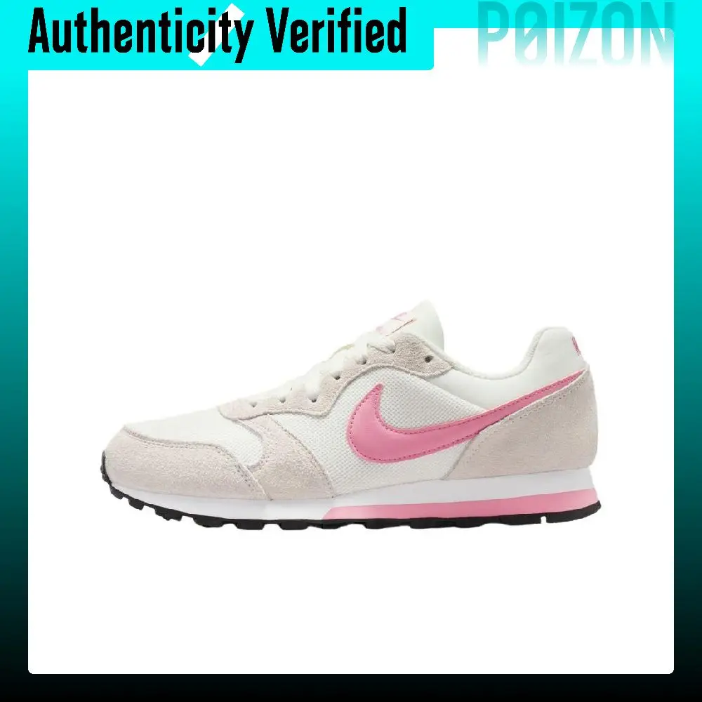 Nike MD Runner 2 Breathable Low top Casual Running Shoes Women's White Pink 749869-106