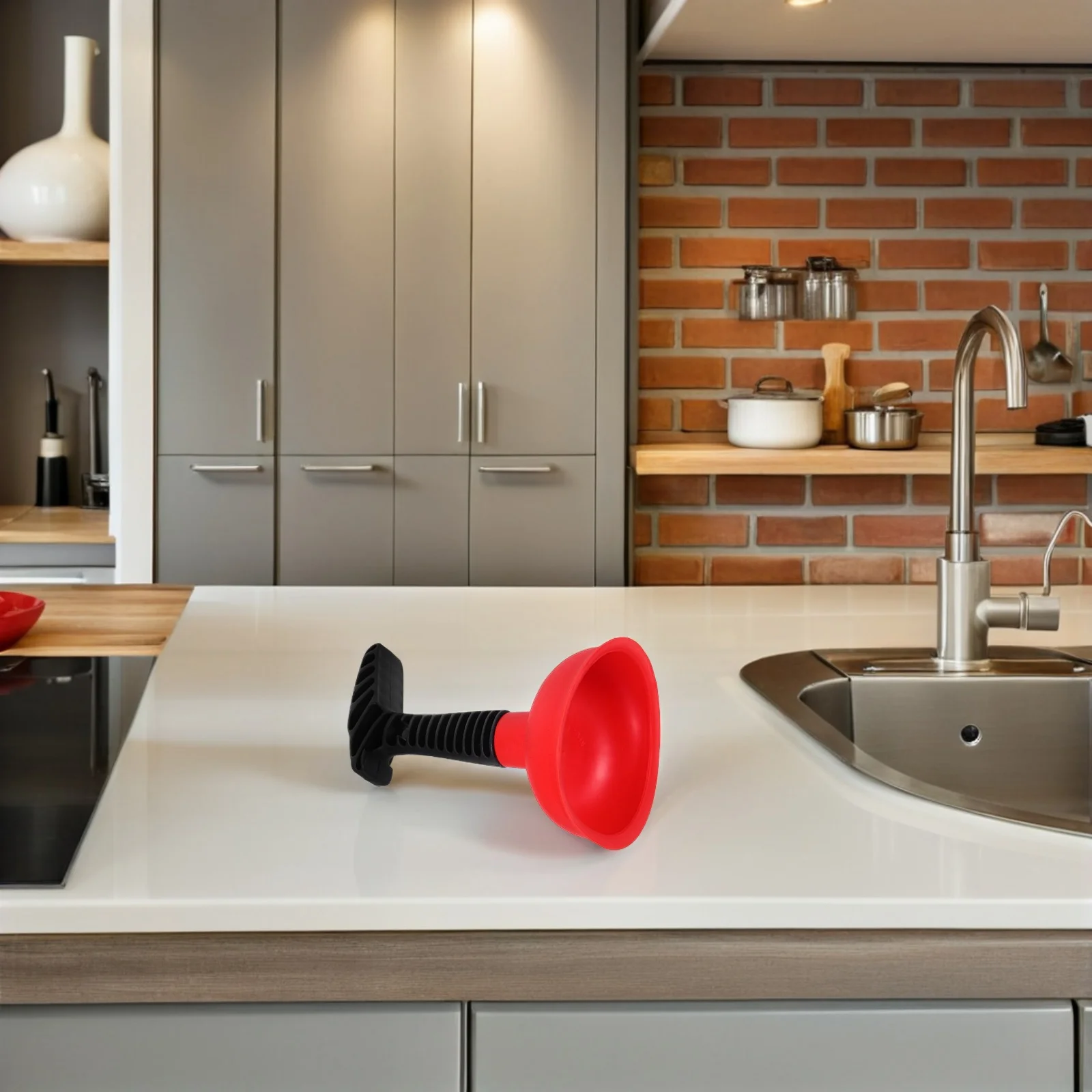 

2pcs Sink Drain Plunger Heavy Duty Rubber For Kitchen Bathroom Shower Unclog Tool Dredging Plunger Home Hotel Office Use