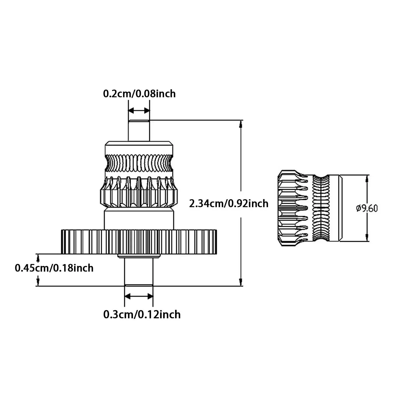 Kit ingranaggi per estrusore Rivestimento nano Aggiornamenti robusti resistenti alle alte temperature