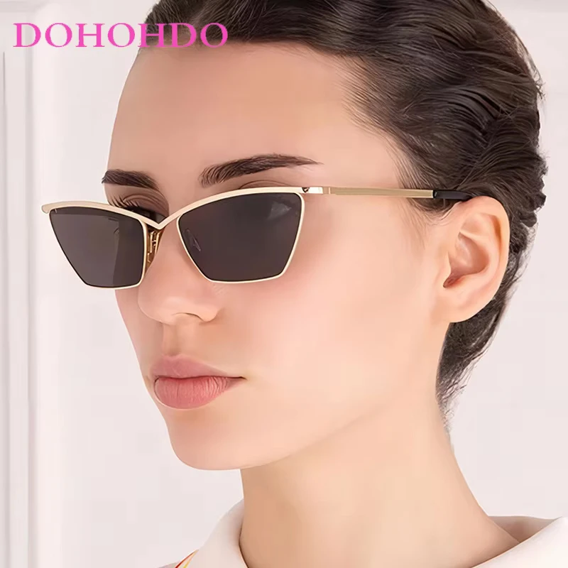 

2025 New Luxury Brand Design Fashion Cat Eye Sunglasses Women Ins Fashion Small Frame Sun Glasses Eyewear Shades Oculos De Sol
