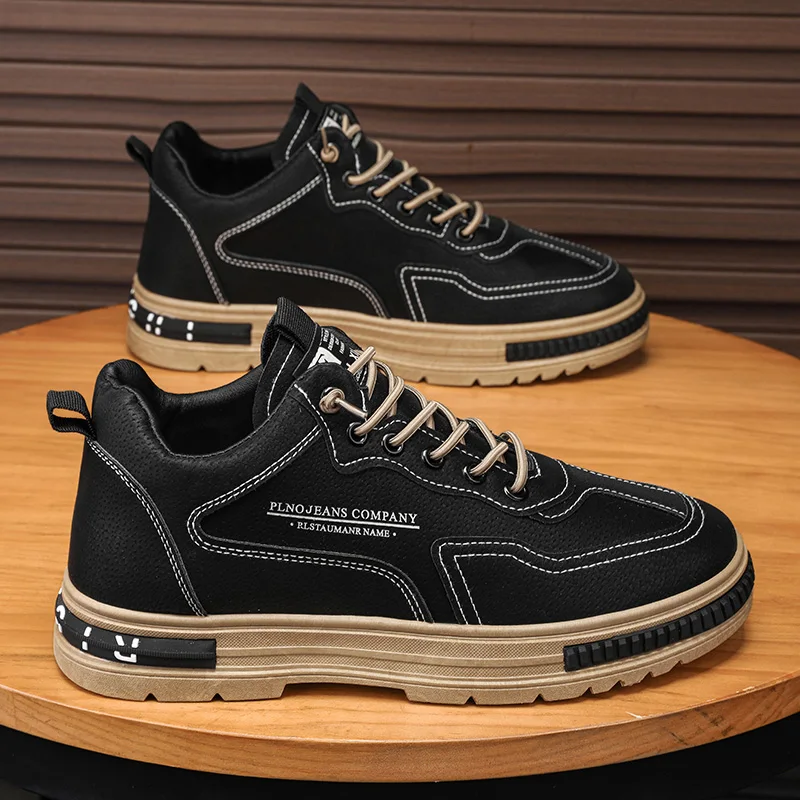 Men's Casual Shoes Waterproof Anti-Slip Wear-Resistant Workwear Trendy All-Match Shoes Men's Leisure Labor Protection Shoes