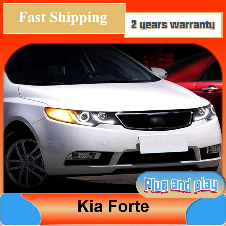 

Car Styling for Kia Forte Headlight 2010 2011-2015 Cerato Head Lamp DRL Turn Signal Low High Beam Projector Lens