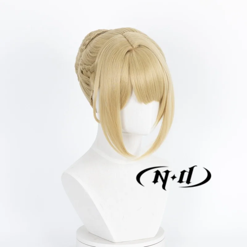 Nd evelyn chevalier cosplay perucas zenless zona zero zz cosplay perucas de cabelo para comic con coser festa resistente ao calor sintético
