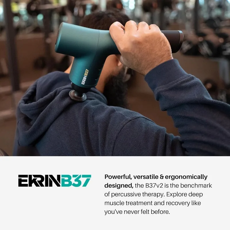 

B37v2 Massage Gun - Deep Tissue Massage with High-Powered Brushless Motor - Ergonomic Back Massager
