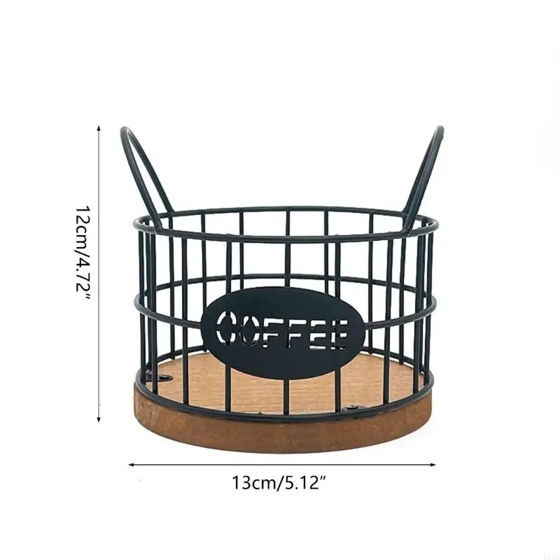Soporte café duradero KX4B, cesta almacenamiento café, organizador cápsulas café capacidad, cesta