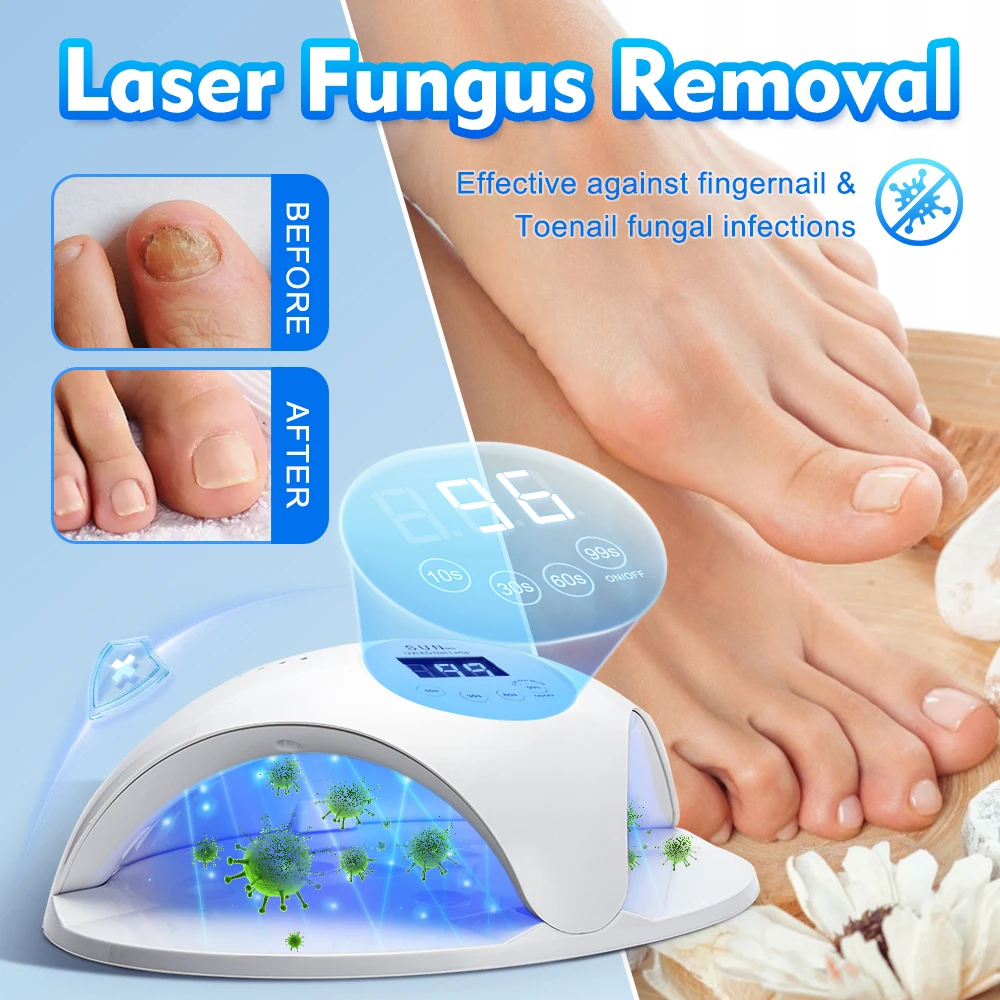 2-In-1 Fungal Nail Laser Device Repair Fast Nails Fungus Onychomycosis Repair Toenail Fingernail Removes Nail Fungus Foot Care