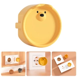 Childproof Power Socket Protective Caps Silicone Dust Proof Cover Infant Safety Electrical Outlet Cover for EU Plugs