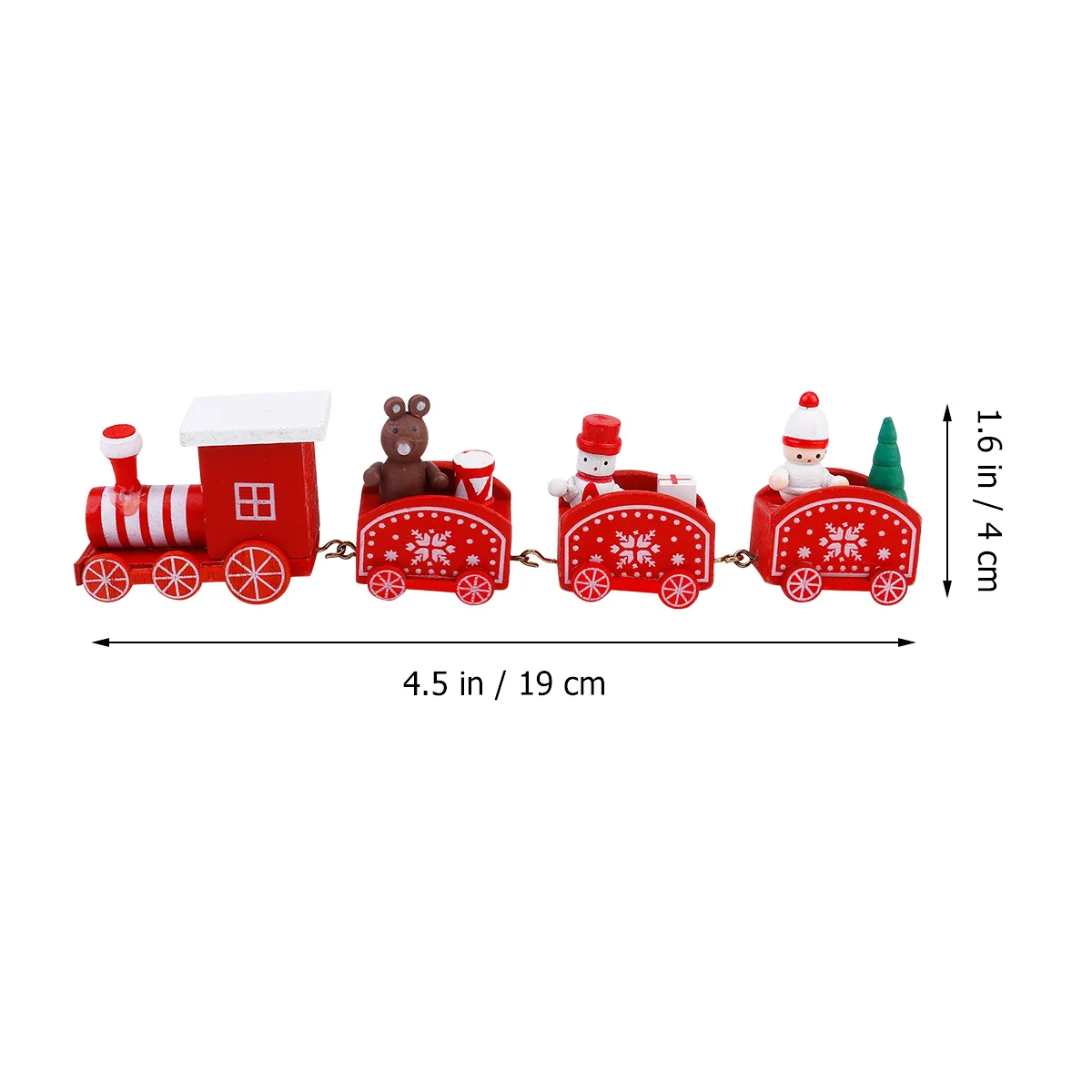 احتفالي قطار خشبي ديكور عيد الميلاد منضدية زخرفة عيد الميلاد سطح المكتب الزينة لقضاء عطلة حفلة الاطفال الاحتفال الحرفية