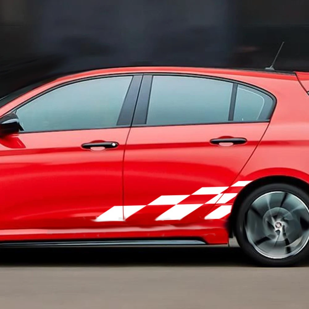 

2 шт. оранжевых декоративных наклеек из ПВХ для защиты от царапин, для кузова грузовиков, внедорожников и SUV