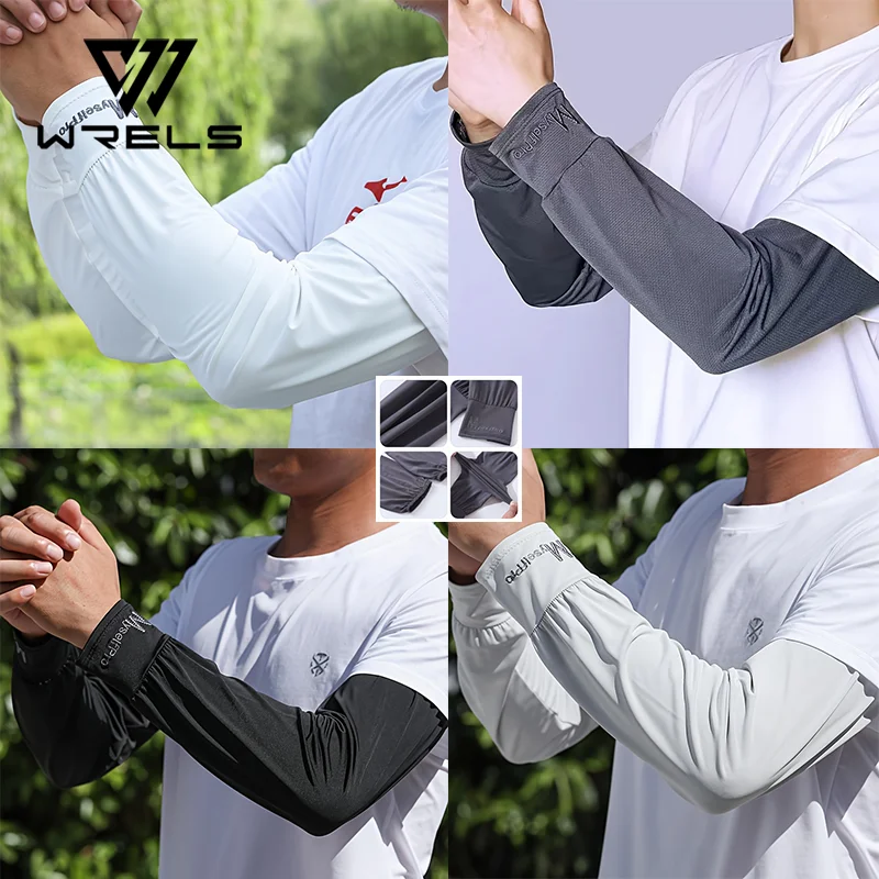 

Cooling Arm Sleeves Breathable Sun Protection Ice Slik Sleeves Summer Outdoor Sports Driving Cycling Sleeves Men Loose Arm