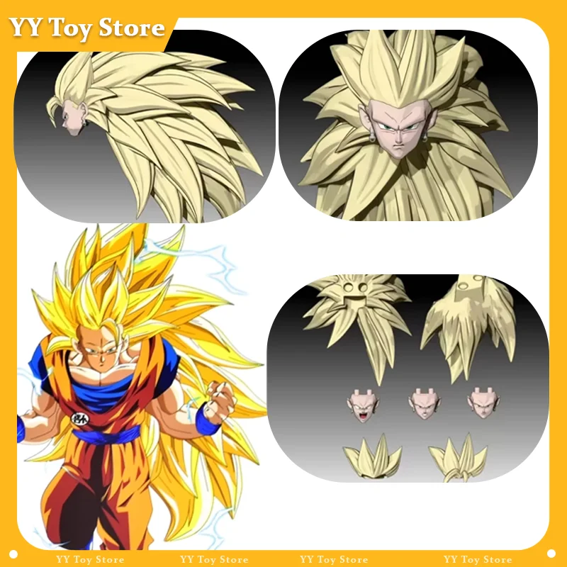 

Ball Z Super Saiyan3 Anime Figure Vegito Head Accessories Sai-Spirit Workshop Action Series Model Collection Statue Accessory