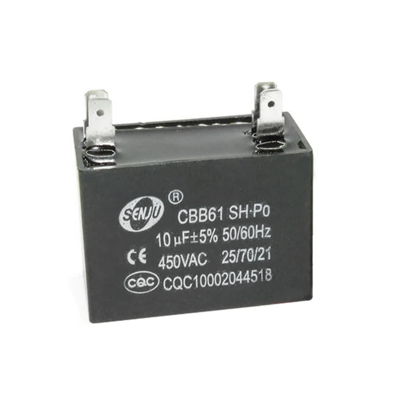 CBB61 air conditioning fan capacitor 1.2/1 5/2/2 5/3/3 5/4/4 5/5/6 UF starting capacitor 450V