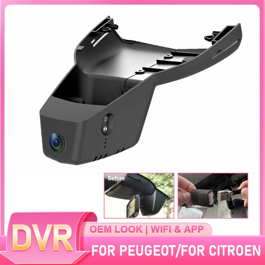 

Dash Camera For Peugeot 308 2022,Dashcam For Citroen C5 X C5X 2023 2022, For Vauxhall Astra 2022, OEM Style Car DVR WIFI APP