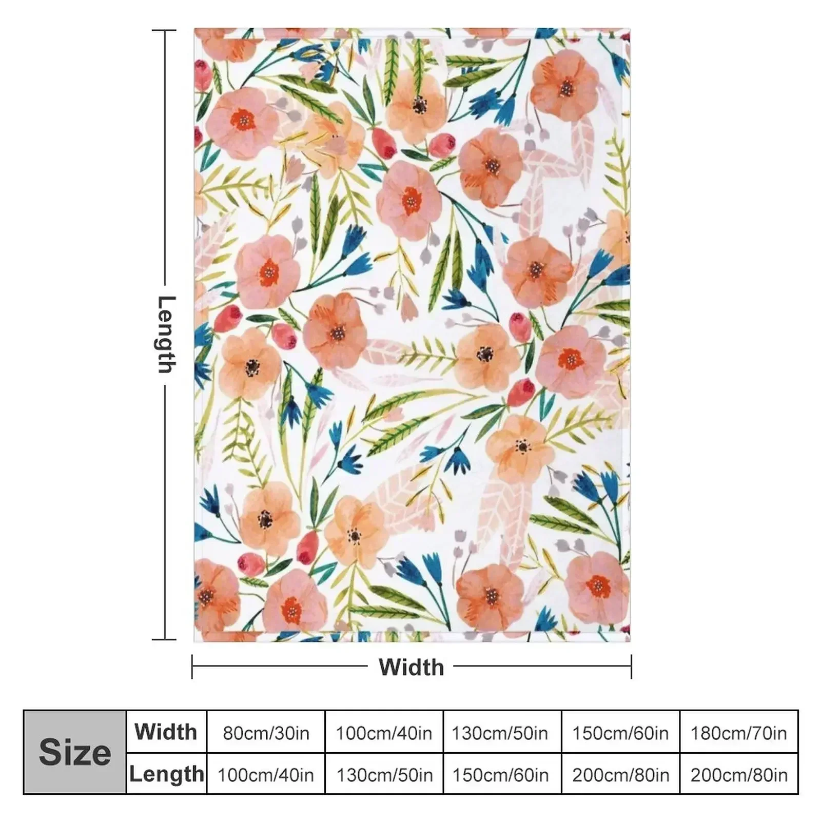 Floral Dance Throw Blanket Soft Plaid Decorative Sofas decorative Kid'S For Baby Soft Beds Blankets