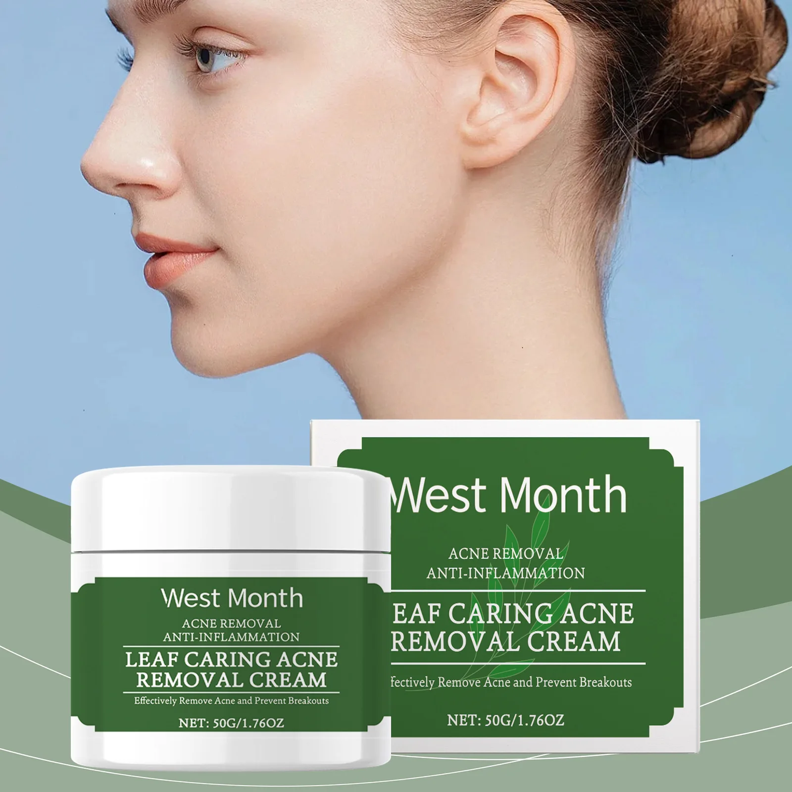 

Soothing Acne Cream Moisturizing Improves Skin Acne Removal Acne Removal Fine Pores The Skin Maintain Softness and Elasticity