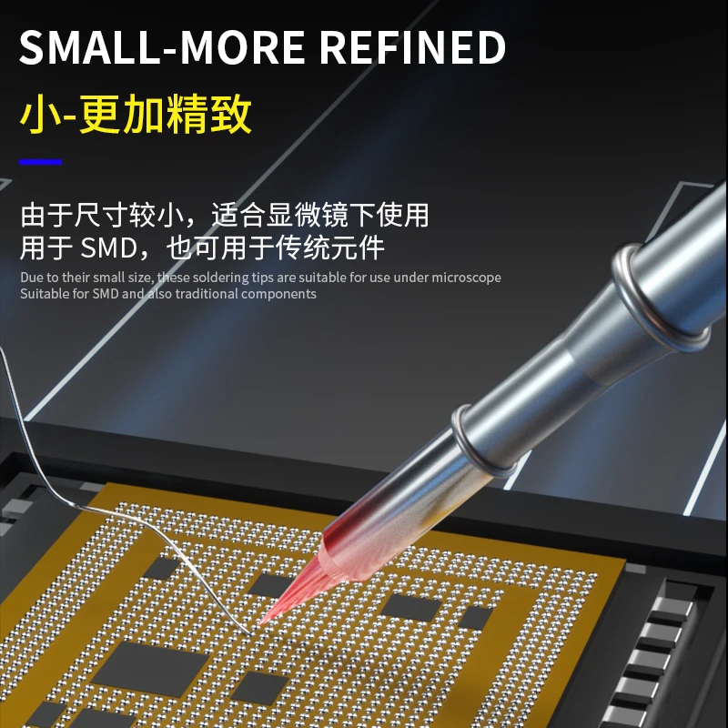 Imagem -03 - Mecânico-ferramenta de Ponta de Ferro de Solda Longa Nível Nano Aquecimento Interno Jbc Xsoldering Cabo Sugon T26 Estação de Solda Série C115