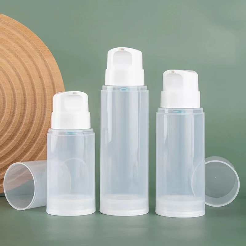 

15pcs Empty Airless Pump Bottles 150ml 200ml 250ml Lotion Vacuum Cosmetic Containers Women Make Up Travel Emulsion Bottle