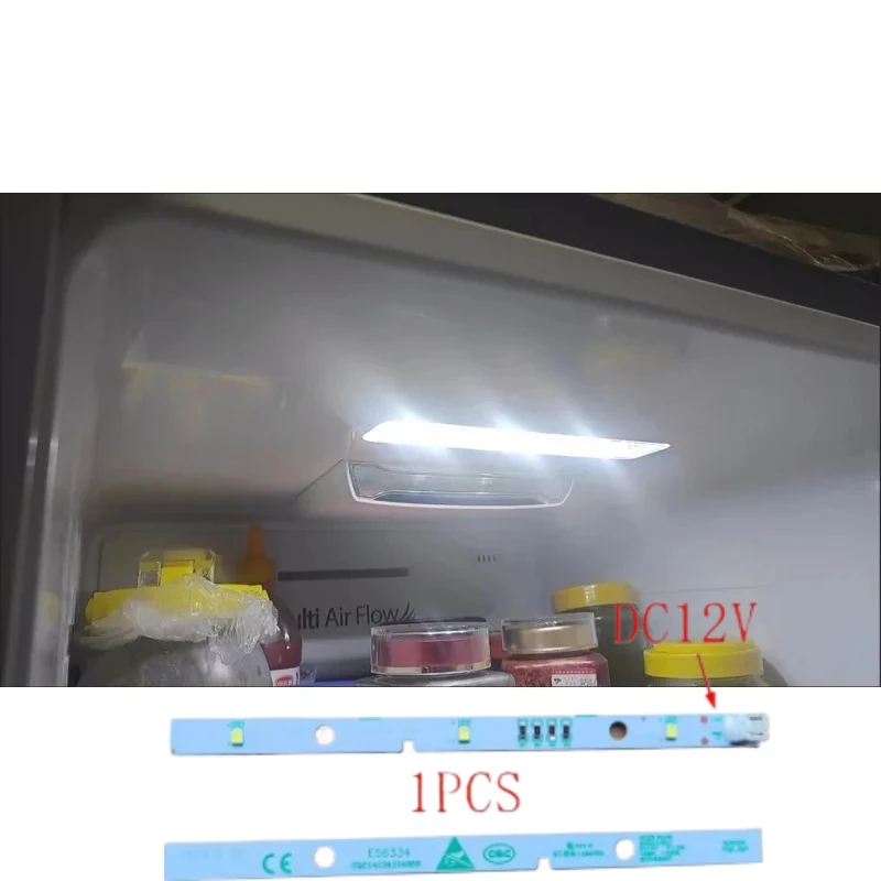 

2PCS high quality 120lm 11000k 1.5w High_light E56334 1629348 DC12V For Hisense Refrigeration Lighting LED Strip Parts