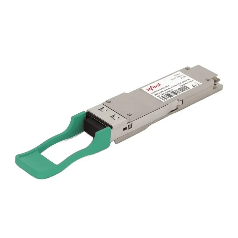 200GBASE-DR4 QSFP56 Совместимый оптический модуль приемопередатчика LC 500M Разъем MMF Оптоволоконное оборудование Сеть SFP