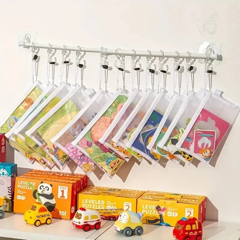 5Pcs Waterproof Mesh Zipper Pouch Multi-purpose Storage Bag image 5