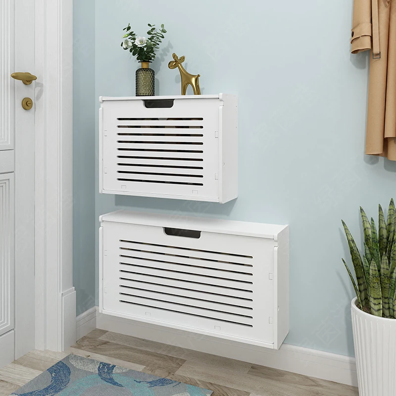 ‌Space-Saving Flip-Down Shoe Cabinet, Ultra-Slim Entryway Organizer, No-Drill Narrow Storage, Apartment-Friendly Hallway Locker