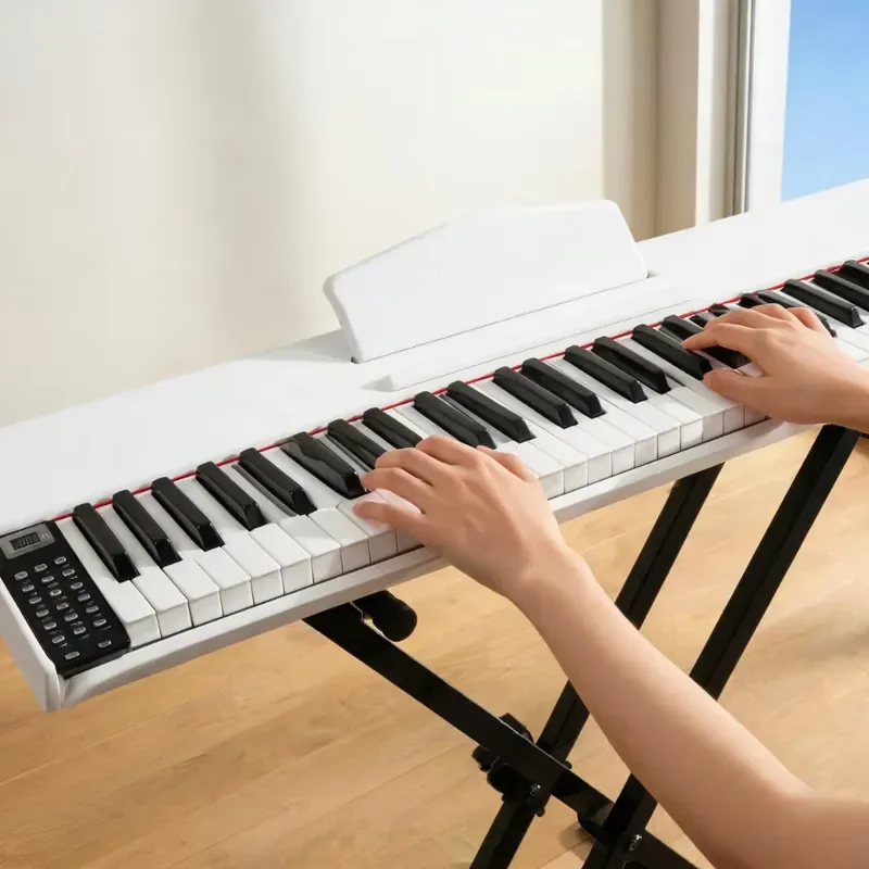 Custom BD-885 88 Keys Digital Piano Musical Keyboard Piano Wooden Cabinet With Spring Keys Velocity Sensitive Touch for