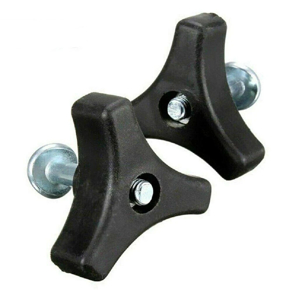 For Mountfield Lawn Mower Triangle Handle Knob Kit Includes Plastic Nut and Metal Bolt for Handle Bar Integration
