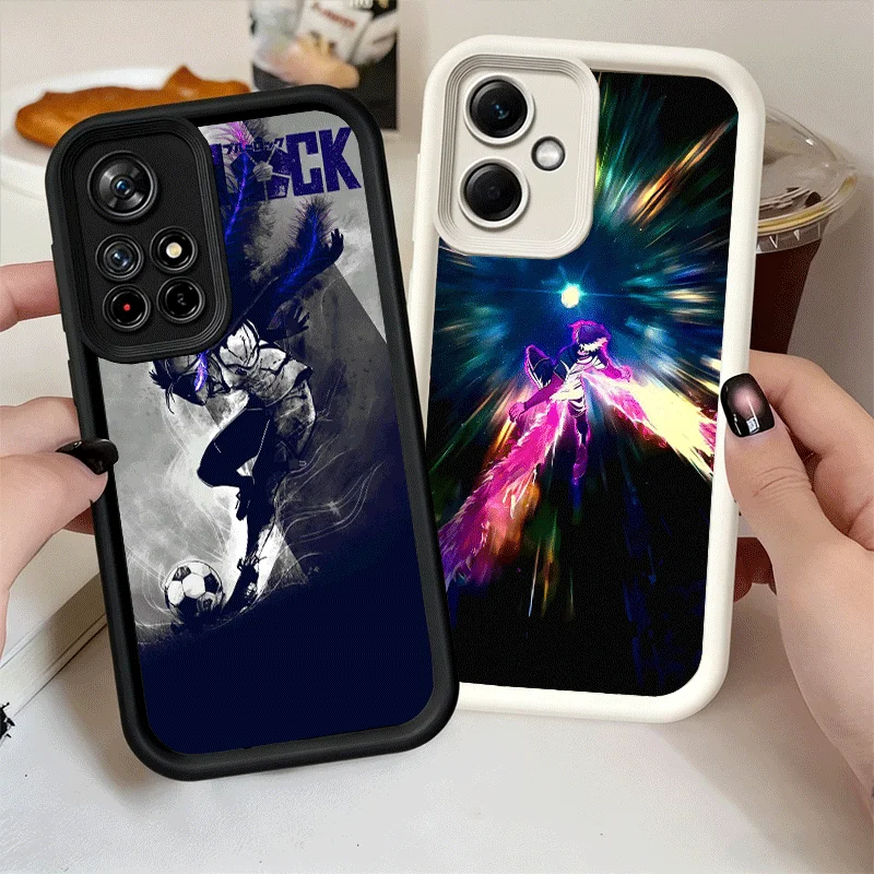 Phone Case for Xiaomi Redmi Note 15 14 13 Pro Plus Blue L-Lock Shidou Ryusei Shell 12S 11 11S 11T 5G 14S Soft Silicone Funda