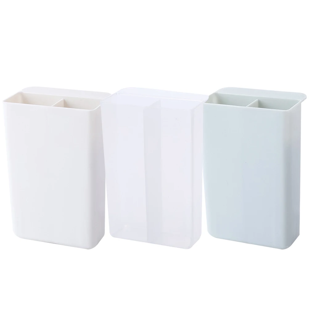 

3 Pcs Desktop File Organizer Stationery Storage Box Pen and Pencil Holder Square