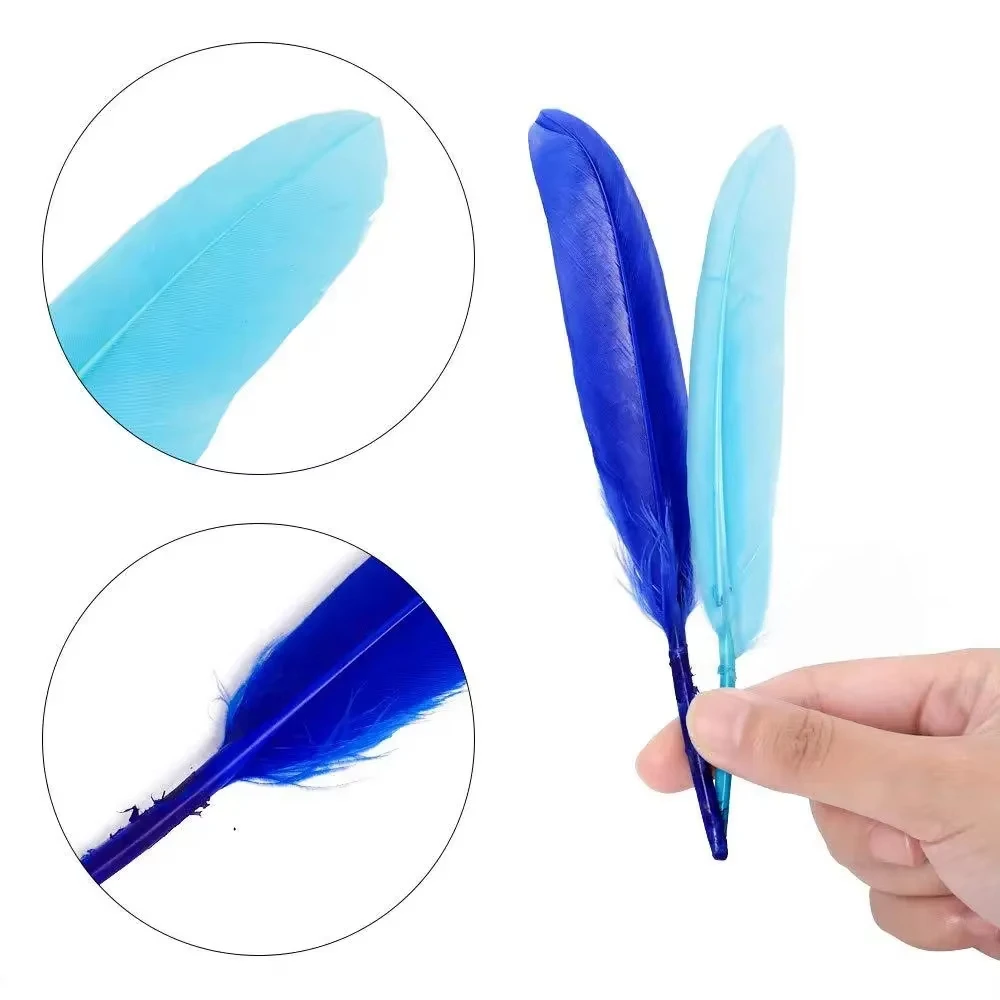 50 قطعة ريش أوزة أحمر وردي لديكور الزفاف، أزياء حفلات الهالوين وأعياد الميلاد، مستلزمات ريش يدوية لتزيين المنزل #3