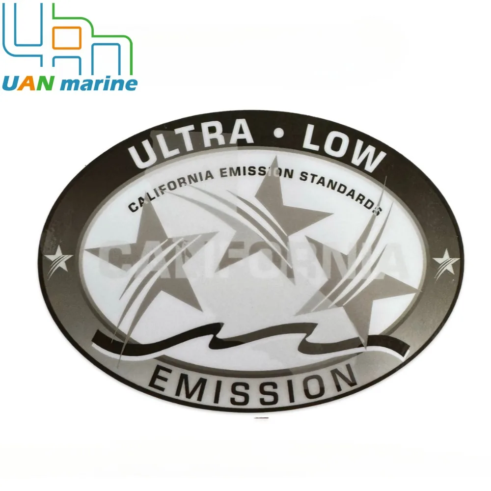 Ultra Low Emission 3-sterren buitenboordmotor grafische sticker sticker - grijs voor Sea Doo buitenboordmotoren