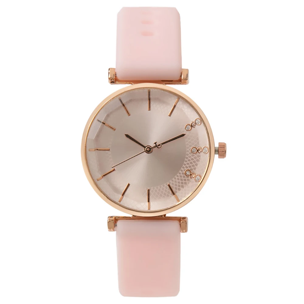 Fashion Simple With Diamonds Ladies Quartz Watches Hot 2023 Sports Brands Women Silicone Strap Dress Clock Gifts Wristwatches