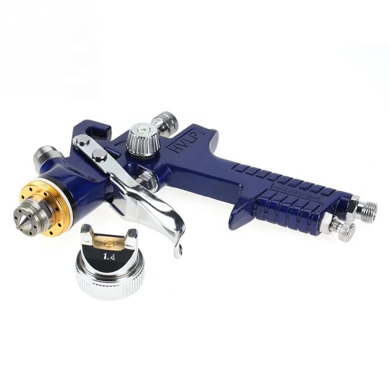 1 set 1.4mm Nozzle 600ml Gravity Type Pneumatic Spray Gun +Pressure Gauge+ Oil and Water Filter spray gun