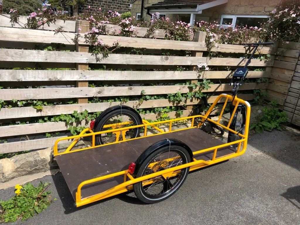 Transporte al aire libre 200 kg Ebike Cargo 20 pulgadas neumático gordo bicicleta remolque bicicleta carga remolque