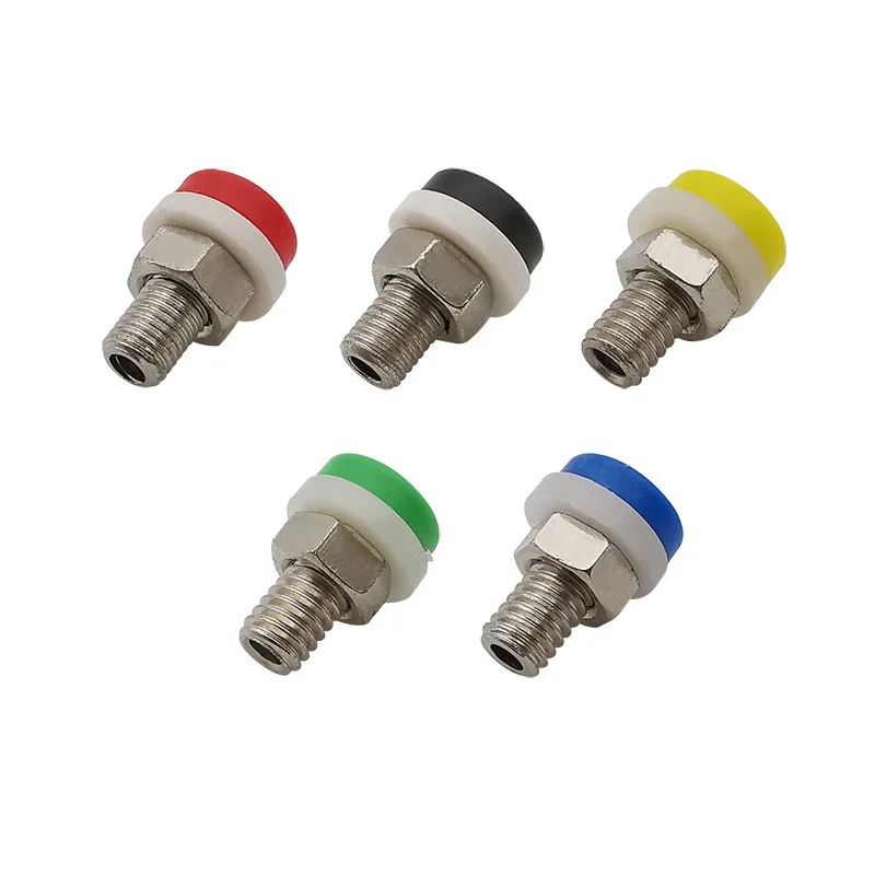 

Small 2mm Banana Socket Female Connector Nut Panel Mount Binding Post Banana Test Plug Terminal Connectors