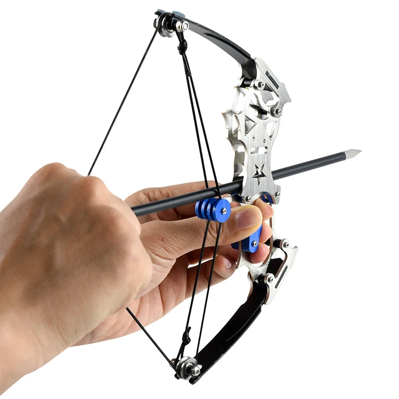 Large/small Pulley Compound Bow 304 Stainless Steel Bow and Arrow Shooting Arrow Support Package Indoor and Outdoor Slingshot