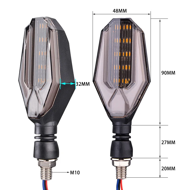 دراجة نارية بدوره إشارات ضوء Led وامض مقاوم للماء الذيل ل 65 Led قطاع للدراجات النارية الدراجة هوندا Msx 125
